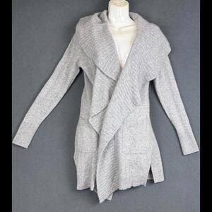Isaac Mizrahi Live! Women's Small Size Sweater  100% Cashmere Grey Cardigan